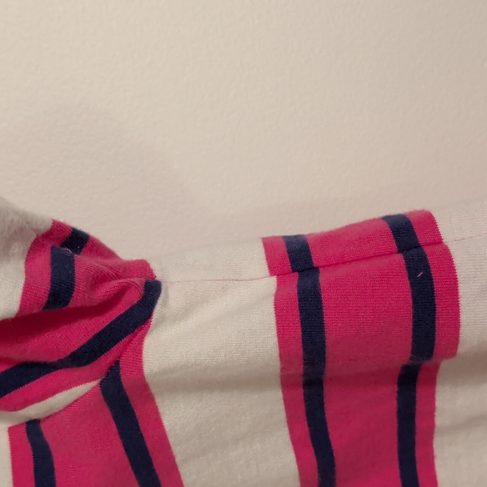 ANTHROPOLOGIE PILCRO pink and green striped t shirt - size small - Picture 6 of 9